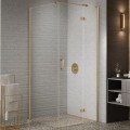 New Trendy Nesta kabina prostokątna 1000x800x2000 mm  gold brushed