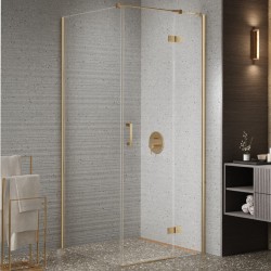 New Trendy Nesta kabina prostokątna 1000x800x2000 mm  gold brushed