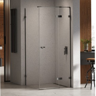 New Trendy Eventa kabina prostokątna 900x800x2000 mm black chrome