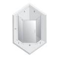 New Trendy New Komfort kabina pięciokątna U 800x800x1950 mm black