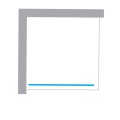 New Trendy Avexa kabina walk-in 900x2000 mm gunmetal brushed