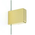 New Trendy Eventa kabina kwadratowa 1000x1000x2000 mm gold shine