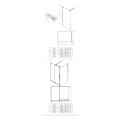 Ścianka prysznicowa Prizma walk-in 110 cm