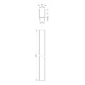 Deante profil poszerzający chrom 200cm