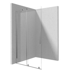 Deante Prizma ścianka prysznicowa przesuwna walk-in chrom 140 x 195 cm