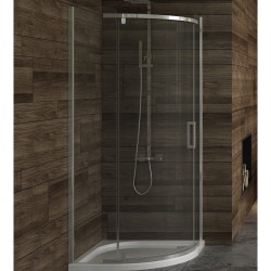 New Trendy New Komfort R55 kabina półokrągła 900x900x1950 mm chrom