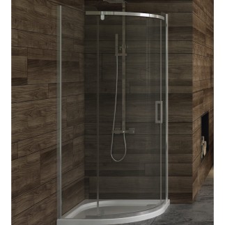 New Trendy New Komfort R55 kabina półokrągła 900x900x1950 mm chrom