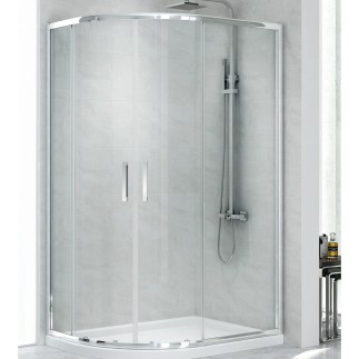 New Trendy New Maxima U kabina asymetryczna 1000x800x1950 mm chrom