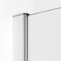 New Trendy New Komfort R55 kabina półokrągła 900x900x1950 mm chrom