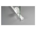 Deante Prizma ścianka prysznicowa przesuwna walk-in bianco 120 x 195 cm