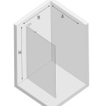 New Trendy Nesta kabina walk-in U 1200x2000mm black