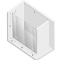 New Trendy New Renoma drzwi wnękowe 2300x1950 mm chrom