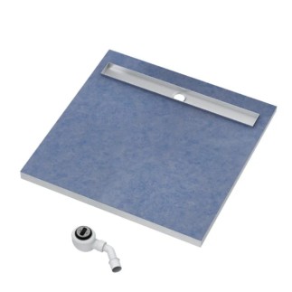 Schedpol Base brodzik kwadratowy z maskownicą Stamp 90x90cm