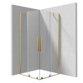 Deante Prizma kabina prysznicowa kwadratowa gold 90x90x195 cm
