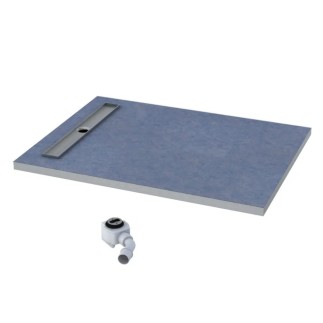 Schedpol Base brodzik prostokątny z maskownicą Steel 90x120cm