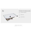 Schedpol Caspar brodzik półokrągły 100x100cm-przekrój