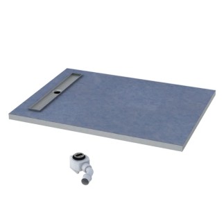 Schedpol Base brodzik prostokątny z maskownicą Steel 70x120cm