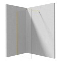 Deante Prizma ścianka prysznicowa walk-in gold 70 x 195 cm