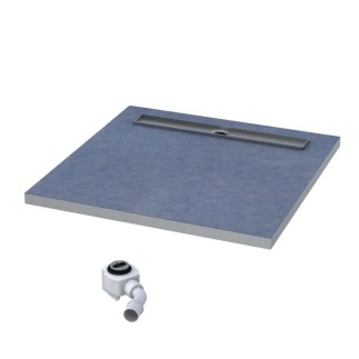 Schedpol Base brodzik kwadratowy z maskownicą Plate 80x80cm