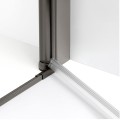 New Trendy New Soleo drzwi wnękowe U 900x1950 mm gunmetal brushed