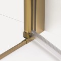 New Trendy New Soleo drzwi wnękowe U 900x1950 mm gold brushed