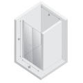 New Trendy New Soleo drzwi wnękowe U 1200x1950 mm gold brushed