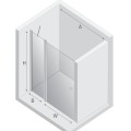 New Trendy New Soleo drzwi wnękowe U 900x1950 mm gold brushed