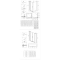 Deante Kerria plus kabina prysznicowa kwadratowa chrom 90x90