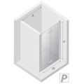 New Trendy New Soleo drzwi wnękowe 900x1950 mm chrom