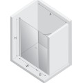 New Trendy New Soleo drzwi wnękowe U 1400x1950 mm gunmetal brushed