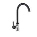 Invena Iron bateria zlewozmywakowa czarny inox