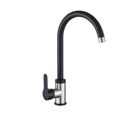 Invena Iron bateria zlewozmywakowa czarny inox