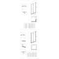 Deante Kerria plus kabina prysznicowa kwadratowa chrom 80x80