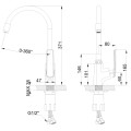 Invena Ligaria bateria zlewozmywakowa Eco start czarno złota-rys tech