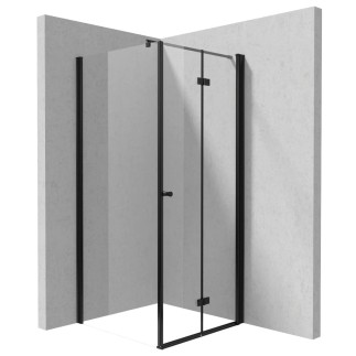 Deante Kerria Plus kabina prysznicwa drwi składane kwadratowa 90x90 cm czarna