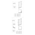 Deante Kerria plus kabina prysznicowa nero 90x90