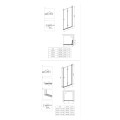 Deante Kerria plus kabina prysznicowa nero 90x90