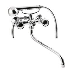 Invena Modena bateria wannowa z natryskiem chrom