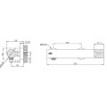 Invena Gabro Plus bateria natryskowa chrom-rysunek tech
