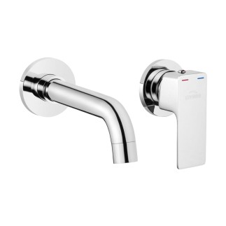 Invena Nyks bateria umywalkowa podtynkowa chrom