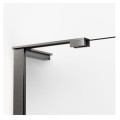 New Trendy Nesta kabina walk-in wspornik kątowy gunmetal brushed 110x200 cm