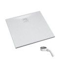 Schedpol Majestic white stone brodzik kwadratowy 80x80cm
