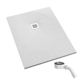Schedpol Kalait white stone brodzik prostokątny 70x120cm