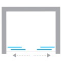 New Trendy Smart drzwi wnękowe U 1800x2000 mm black