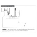 New Trendy Smart kabina prostokątna U 1200x900x2000 mm gunmetal brushed