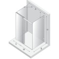 New Trendy Softi kabina prostokątna przyścienna U 1200x900x2000 mm black