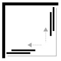 New Trendy Suvia kabina kwadratowa U 800x800x1850 mm black