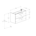 Roca Roma Compact szafka podumywalkowa biały połysk 80cm