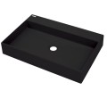 Deante umywalka Correo granit nero nablatowa 60x40 cm