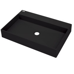 Deante umywalka Correo granit nero nablatowa 60x40 cm